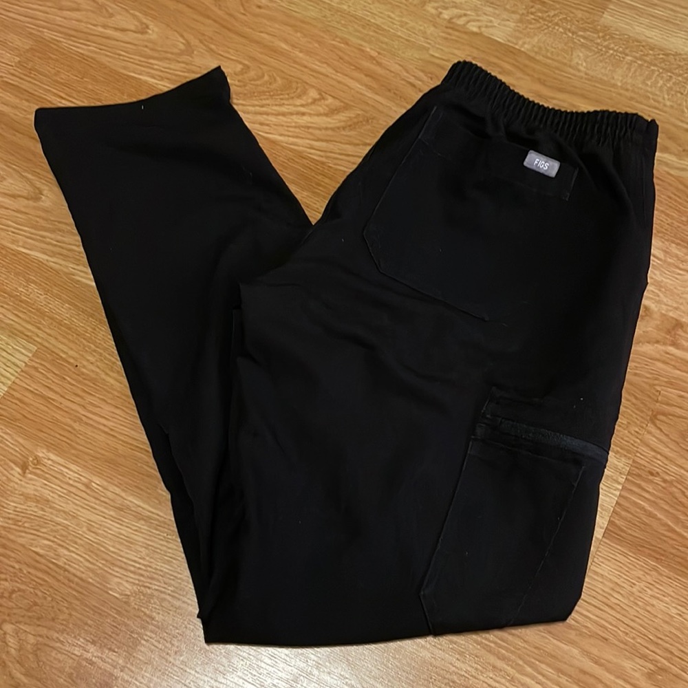 Figs Black Yola Skinny Scrub Pants